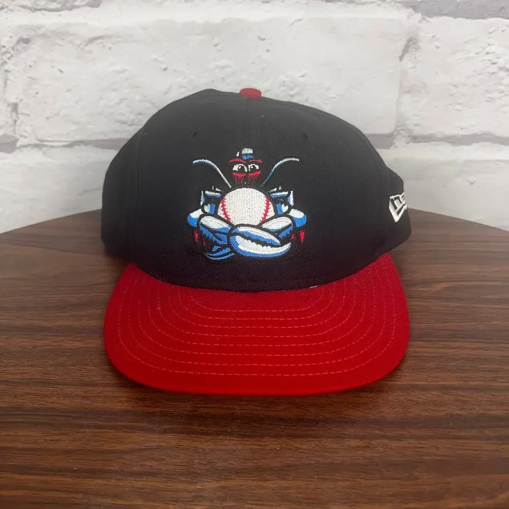 New Era Mens 7 3/4 Baseball Streetwear Retro USA Wool Lakewood BlueClaws Hat